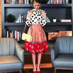 Anthropologie Sporty Dalmatian Skirt by Hutch